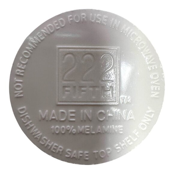 Set Of 4 222 Fifth Lw Design Melamine Salad Plates Sage Blush Parisienne Scenic - Picture 5 of 6